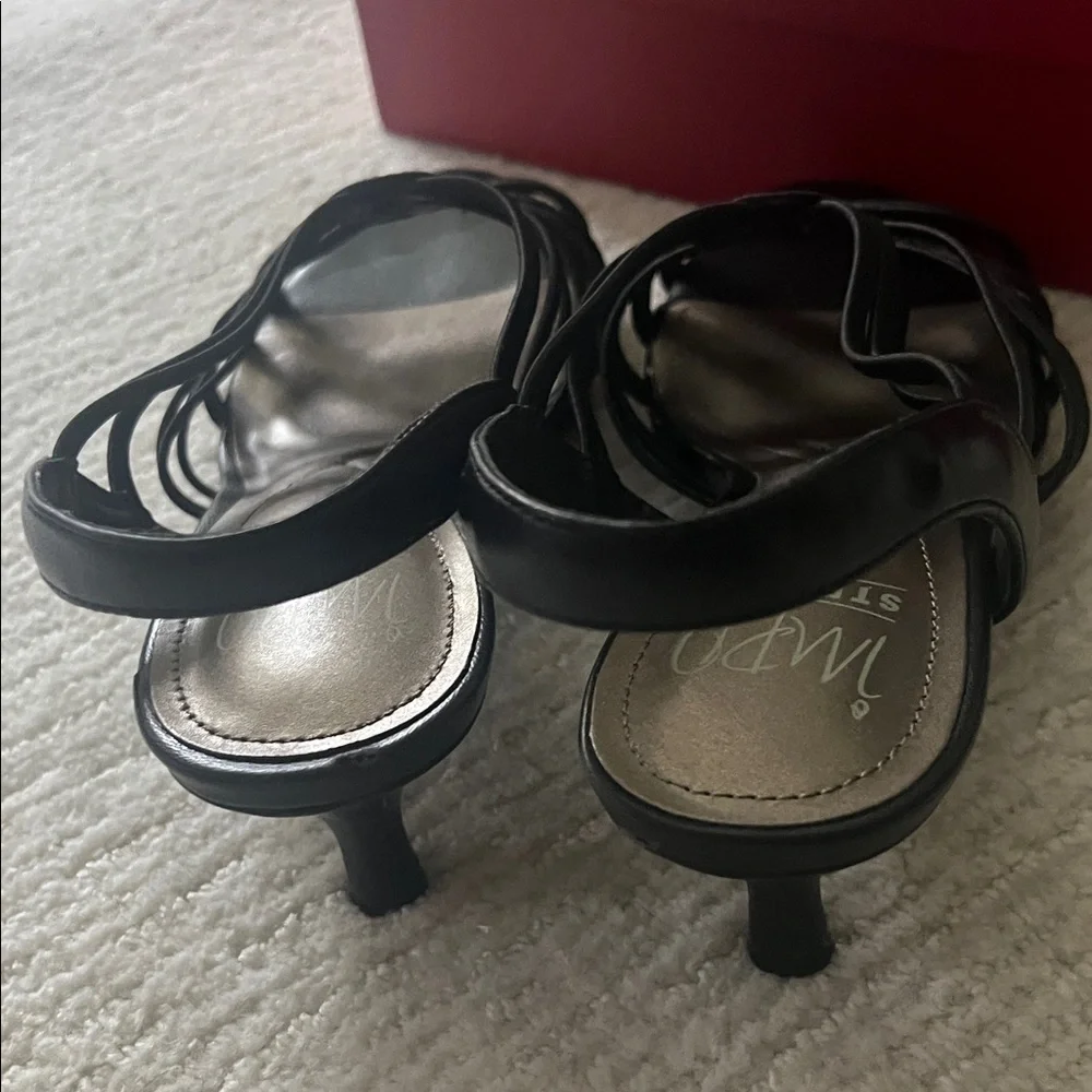 Impo Black Strappy Heels - Picture 9 of 12